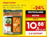 Aktuelles Jägermeister Angebot bei Netto Marken-Discount in Wuppertal ab 10,88 €