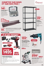 Prix et réduction Bosch dans le prospectus Gedimat en cours Offre Bosch dans le catalogue Gedimat du moment à la page 13