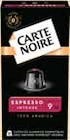 Capsules de café aluminium intense n°9 - CARTE NOIRE dans le catalogue Intermarché