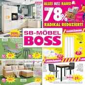Vorhang im SB Möbel Boss Prospekt in Bochum Aktueller SB Möbel Boss Prospekt mit Vorhang, "ALLES MUSS RAUS", Seite 1