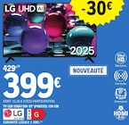 TV LED 55UA7300 55" (POUCES) 139 CM - LG en promo chez E.Leclerc Nantes à 399,00 €