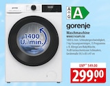 gorenje Waschmaschine im Angebot bei famila Nordost in Gifhorn gorenje Waschmaschine Angebote bei famila Nordost Gifhorn für 299,00 €