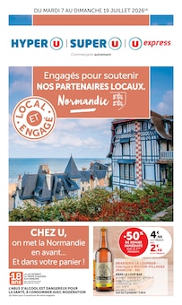 Catalogue U Express de la semaine "Engagés pour soutenir NOS PARTENAIRES LOCAUX." avec 1 pages, valide du 07/07/2026 au 19/07/2026 pour La Haye-Pesnel et alentours Prospectus U Express de la semaine "Engagés pour soutenir NOS PARTENAIRES LOCAUX." avec 1 pages, valide du 07/07/2026 au 19/07/2026 pour La Haye-Pesnel et alentours