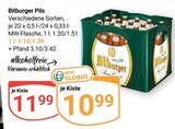 Aktuelle Bitburger Angebote bei GLOBUS in Neuwied Aktuelles Pils Angebot bei GLOBUS in Neuwied ab 10,99 €