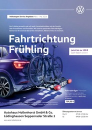 Volkswagen Prospekt "Fahrtrichtung Frühling" für Lüdinghausen, 1 Seite, 01.03.2023 - 31.05.2023