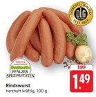Rindswurst Angebote von Pfälzer Spezialitäten bei E center Pirmasens für 1,49 €