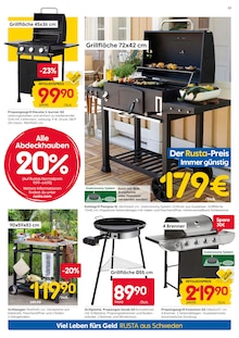 Gasgrill im aktuellen Rusta Prospekt (Essen) Gasgrill im Rusta Prospekt "Willkommen zu Hause in Schweden!" mit 16 Seiten (Essen)