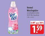 Vernel Weichspüler Angebote bei famila Nordost Stralsund für 1,59 €
