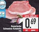 Bayerische Schweine-Koteletts von  im aktuellen EDEKA Prospekt für 0,69 €