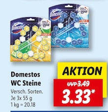 Reinigungsmittel von Domestos im aktuellen Lidl Prospekt für 3.33€