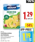 Schnittkäsescheiben von Milram für 1,19 € bei EDEKA im Angebot Schnittkäsescheiben von Milram im aktuellen EDEKA Prospekt