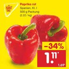 Paprika rot im Netto Marken-Discount Prospekt Paprika rot von Markttag im aktuellen Netto Marken-Discount Prospekt für 1,11 €