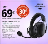 Casque E-Sport Sans Fil - Razer - E.Leclerc à Montbéliard Casque E-Sport Sans Fil - Razer en promo chez E.Leclerc Montbéliard à 69,00 €