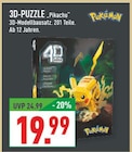 3D-Puzzle Pikachu Angebote von Pokémon bei Marktkauf Recklinghausen für 19,99 €