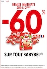 Promo -60% remise immédiate sur le 2ème sur tout babybel à  dans le catalogue Intermarché à Saint-Jean