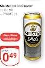 Meister Pils Angebote von Meister bei GLOBUS Willich für 0,49 €
