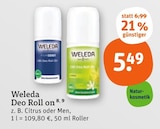 Weleda im tegut Prospekt Deo Roll on von Weleda im aktuellen tegut Prospekt für 5,49 €