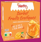 Cônes glacés sorbet fruits exotiques x6 - Netto en promo chez Netto Cônes glacés sorbet fruits exotiques x6 - Netto dans le catalogue Netto