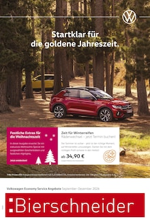 Volkswagen Greding Prospekt der aktuellen Woche, gültig von 01.09.2026 bis 31.12.2026 Aktueller Volkswagen Greding Prospekt "Herbst im Kopf. Sicherheit im Auto." mit 1 Seite