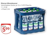 Mineralwasser Angebote von Rhens bei GLOBUS Koblenz für 5,99 €