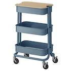 Servierwagen mit Abdeckung graublau 28x38x61 cm im IKEA Prospekt Servierwagen mit Abdeckung graublau 28x38x61 cm von RÅSKOG / NORRÅVA im aktuellen IKEA Prospekt für 34,99 €