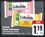 Feuchtes Toilettenpapier Angebote von Cottonelle bei E center Chemnitz für 1,19 €