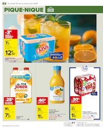 Prix et réduction Jus De Fruits dans le prospectus Carrefour en cours Offre Jus De Fruits dans le catalogue Carrefour du moment à la page 38