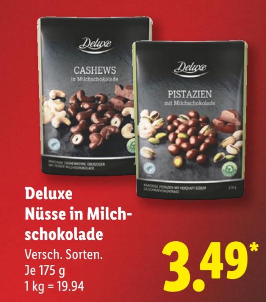 Cashews in Milchschokolade