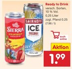Ready to Drink im Netto Marken-Discount Prospekt Ready to Drink von Sierra im aktuellen Netto Marken-Discount Prospekt für 1,99 €