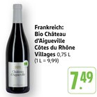 Bio Château d'Aigueville Côtes du Rhône Villages Angebote von Château d'Aigueville bei EDEKA Koblenz für 7,49 €