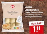 famila Nordost Sereetzerfeld - Sinnack Snackbrötchen Zwiebel, Pepper oder Natur Angebot im Prospekt Sinnack Snackbrötchen Zwiebel, Pepper oder Natur bei famila Nordost im Sereetzerfeld Prospekt für 1,11 €