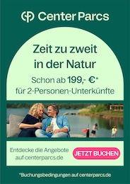 Center Parcs Prospekt für Gronau: "Zeit zu zweit in der Natur", 1 Seite, 27.03.2024 - 05.04.2024
