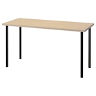 Schreibtisch Birke/schwarz bei IKEA im Prospekt  für 65,99 €