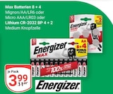 Max Batterien im Angebot bei GLOBUS in Kaiserslautern Max Batterien Angebote von Energizer bei GLOBUS Kaiserslautern für 3,99 €
