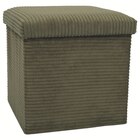 Coffre pouf pliable Scott velours côtelé - Maxi Bazar à Villeurbanne Coffre pouf pliable Scott velours côtelé en promo chez Maxi Bazar Villeurbanne à 14,99 €