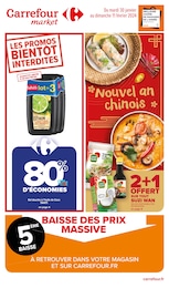 Catalogue Supermarchés Carrefour Market en cours à Le Tholonet et alentours, Carrefour Market, 50 pages, 30/01/2024 - 11/02/2024