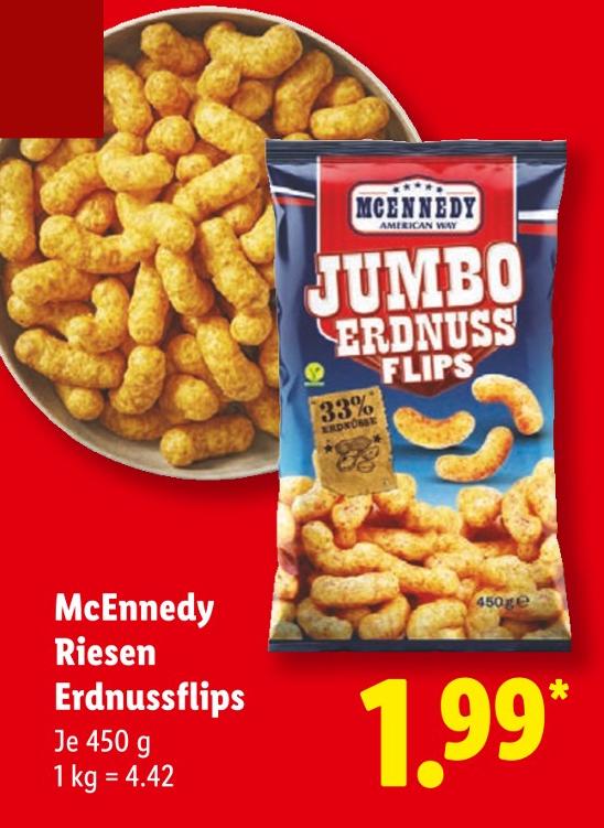 Riesen Erdnussflips
