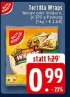 EDEKA Hilter - Tortilla Wraps Angebot im Prospekt Tortilla Wraps bei EDEKA im Hilter Prospekt für 0,99 €