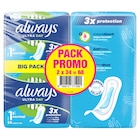 Serviette hygiéniques "Pack Promo" - ALWAYS en promo chez Carrefour Serviette hygiéniques "Pack Promo" - ALWAYS dans le catalogue Carrefour