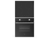 Lot four 66L et plaque à induction intégrable, finition noire élégante - Cooke and Lewis en promo chez Brico Dépôt Rennes à 299,00 €