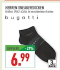 Herren Sneakersocken Angebote von bugatti bei Marktkauf Bochum für 6,99 €