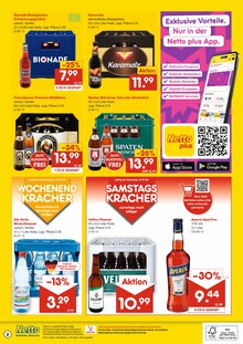 Mineralwasser im Netto Marken-Discount Prospekt "DER ORT, AN DEM DU IMMER AUSGEZEICHNETE PREISE FINDEST." mit 2 Seiten (Mannheim)