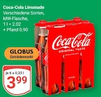 Aktuelles Coca-Cola Limonade Angebot bei GLOBUS in Landau (Pfalz) ab 3,99 €