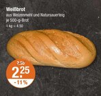 Weißbrot im V-Markt Prospekt Weißbrot von im aktuellen V-Markt Prospekt für 2,25 €