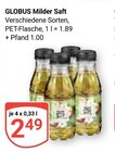 Aktuelle Saft Angebote bei GLOBUS in Duisburg Aktuelles Milder Saft Angebot bei GLOBUS in Duisburg ab 2,49 €