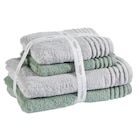 FROTTIERSET SET VIENNA STYLE Grün, Hellgrau 4-teilig im XXXLutz Möbelhäuser Prospekt FROTTIERSET SET VIENNA STYLE Grün, Hellgrau 4-teilig von Vossen im aktuellen XXXLutz Möbelhäuser Prospekt für 69,99 €