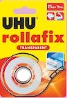 Rollafix transparent dévidoir - UHU en promo à 1,14 € chez Intermarché Rollafix transparent dévidoir - UHU dans le catalogue Intermarché
