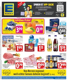 EDEKA Prospekt der KW 42 "SPAREN IST APP SACHE" Aktueller EDEKA Prospekt "SPAREN IST APP SACHE" Seite 1 von 28 Seiten