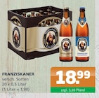 Verschiedene Sorten im Angebot bei Getränke A-Z in Oranienburg Verschiedene Sorten Angebote von Franziskaner bei Getränke A-Z Oranienburg für 18,99 €