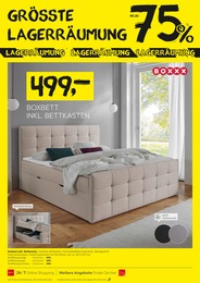 XXXLutz Möbelhäuser Bett im Prospekt 